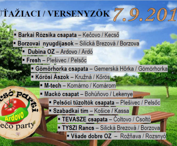 Lečo párty- Lecsó parti 7.9.2019