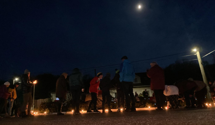 Spoločné zapaľovanie adventnej sviečky 2024