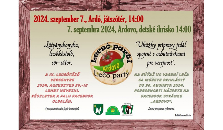 Lečo party 2024 